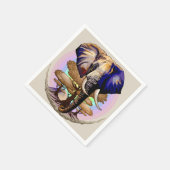 Afrikaanse olifant surrealistisch portret servet (Hoek)