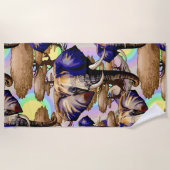 Afrikaanse olifant surrealistisch portret strandlaken (Voorkant)