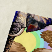 Afrikaanse olifant surrealistisch portret strandlaken (In situ)