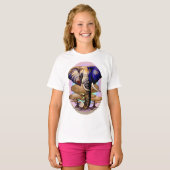 Afrikaanse olifant surrealistisch portret t-shirt (Voorkant volledig)