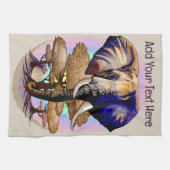 Afrikaanse olifant surrealistisch portret theedoek (Horizontaal)