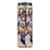 Afrikaanse olifant surrealistisch portret thermosbeker (Achterkant)