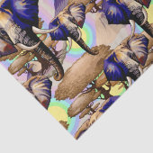 Afrikaanse olifant surrealistisch portret tissuepapier (Detail)