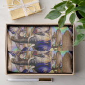 Afrikaanse olifant surrealistisch portret tissuepapier (Geschenk)