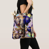 Afrikaanse olifant surrealistisch portret tote bag (Dichtbij)