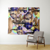 Afrikaanse olifant surrealistisch portret wandkleed (In Situ (horizontaal))