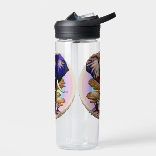 Afrikaanse olifant surrealistisch portret waterfles (Links)