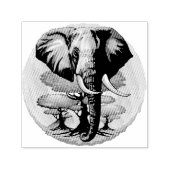 Afrikaanse olifant surrealistisch portret  zelfinktende stempel (Design)