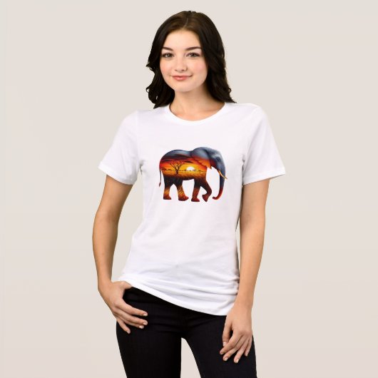 Afrikaanse olifant T-Shirt (Voorkant volledig)