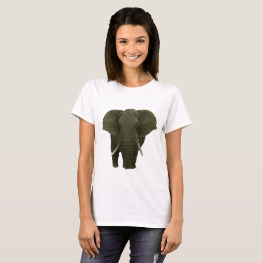 Afrikaanse olifant t-shirt (Voorkant volledig)