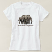 Afrikaanse olifant T-shirts (Design voorkant)