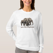 Afrikaanse olifant T-shirts (Voorkant)