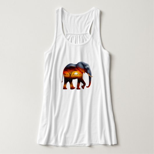 afrikaanse olifant-Tanktop Tanktop (Design voorkant)