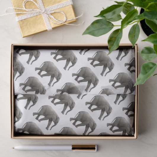 Afrikaanse olifant tissuepapier (Geschenk)