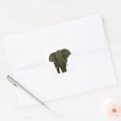 Afrikaanse olifant vierkante sticker (Envelop)