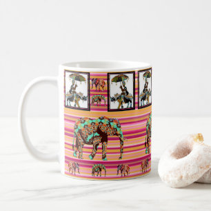 Afrikaanse Olifant Vrouw Streep Mok