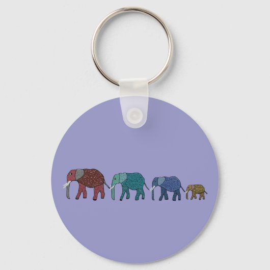 Afrikaanse olifant Walk Sleutelhanger (Voorkant)