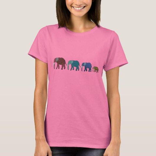 Afrikaanse olifant Walk T-shirt (Voorkant)