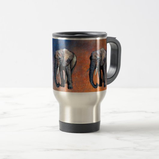 Afrikaanse olifant Wildlife-supporter Drink Mok (Voorkant rechts)