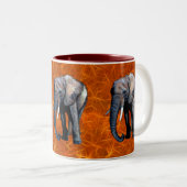 Afrikaanse olifant Wildlife-supporter Drink Mok (Voorkant rechts)