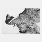 Afrikaanse olifanten Amerikaanse MoJo Kitchen Towe Theedoek (Horizontaal)