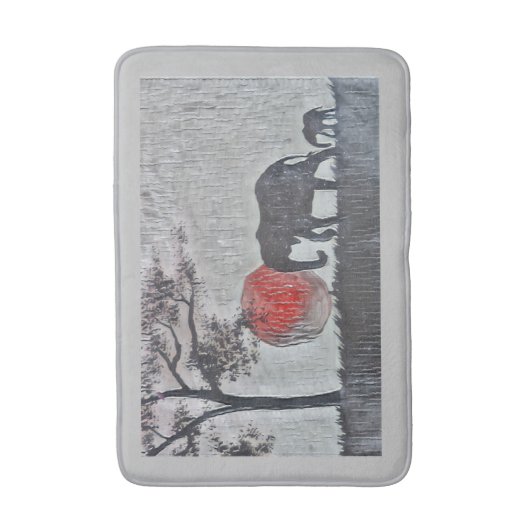 Afrikaanse olifanten Bath Mat (Voorkant Verticaal)