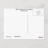 Afrikaanse olifanten briefkaart (Achterkant)