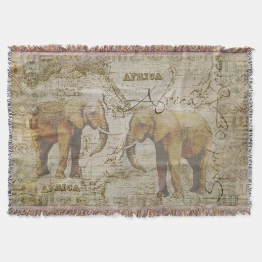 Afrikaanse olifanten deken (Voorkant)