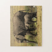 Afrikaanse olifanten legpuzzel (Verticaal)