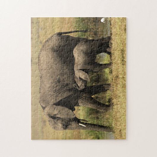 Afrikaanse olifanten legpuzzel (Verticaal)