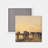 Afrikaanse olifanten magneet (Voorkant / Achterkant)