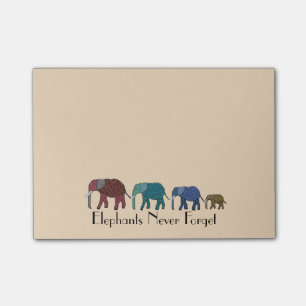 Afrikaanse olifanten Post-it® notes 4 x 3