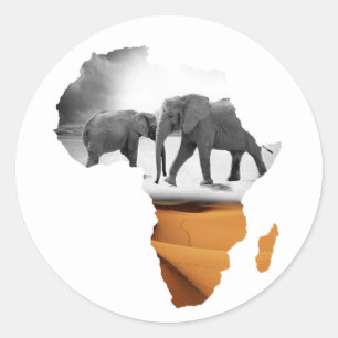 Afrikaanse olifanten sticker