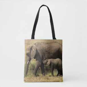Afrikaanse olifanten tote bag