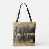 Afrikaanse olifanten tote bag (Achterkant)