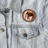 Afrikaanse olifantenButton Ronde Button 5,7 Cm (In situ)