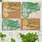 Afrikaanse olifantenhanddoek theedoek (Gevouwen)