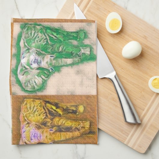 Afrikaanse olifantenhanddoek theedoek (Quarter Fold)