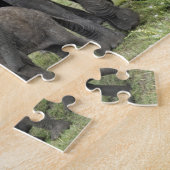 Afrikaanse olifantenkudde, Loxodonta africana, 2 Legpuzzel (Zijkant)