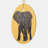 Afrikaanse olifantenornament keramisch ornament (Links)