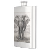 Afrikaanse olifantenpotloodtekening flacon (Links)