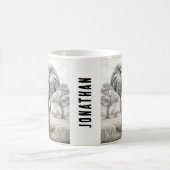 Afrikaanse olifantenpotloodtekening koffiemok (Center)