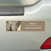Afrikaanse olifantensafari-stickers bumpersticker (Op auto)