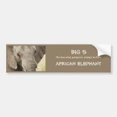 Afrikaanse olifantensafari-stickers bumpersticker (Voorkant)
