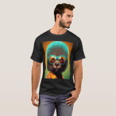 Afrikaanse Otter Pride Pop Black na Otter 2 T-shirt (Voorkant volledig)