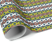 Afrikaanse ovale vormen: kleurrijke naadloos. cadeaupapier (Rol Hoek)