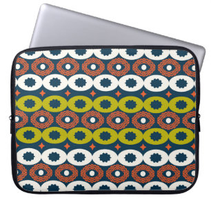 Afrikaanse ovale vormen: kleurrijke naadloos. laptop sleeve