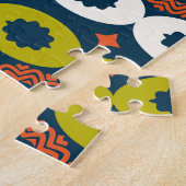 Afrikaanse ovale vormen: kleurrijke naadloos. legpuzzel (Zijkant)