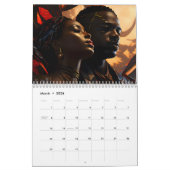 Afrikaanse paar kunst Kalender (Mar 2026)