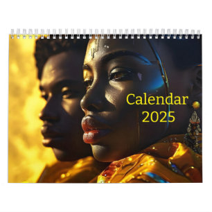 Afrikaanse paar kunst Kalender